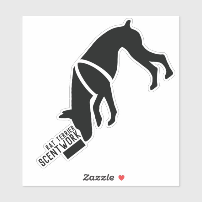 Adesivo Rat terrier scentwork sticker (Folha)