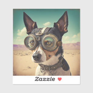 Adesivo Rat Terrier Steampunk