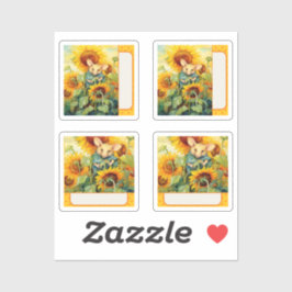 Adesivo Rato de girassol