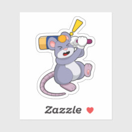 Adesivo Rato no Cricket com morcego de Cricket