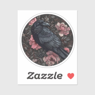 Adesivo Raven gothic vintage