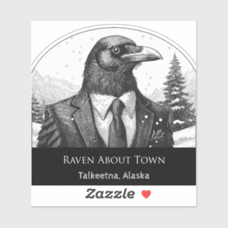 Adesivo Raven Sobre Talkeetna - Corta o vinil Sticker