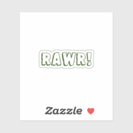 Adesivo Rawr! Garrafa de água