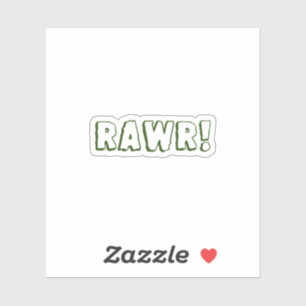 Adesivo Rawr! Garrafa de água