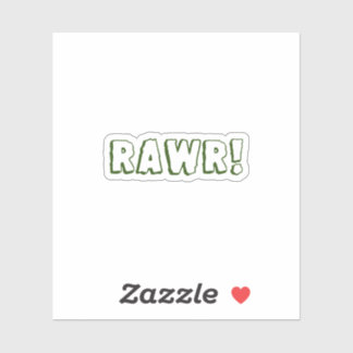 Adesivo Rawr! Garrafa de água