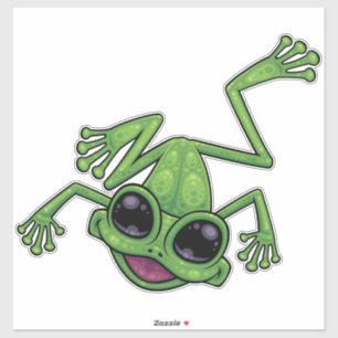 Adesivo Rãzinha Verde Feliz