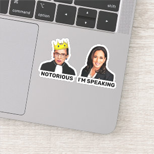 Adesivo RBG Notorerian Kamala Harris Estou a Falar