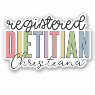 Adesivo RD Multicolorido Dietitiano Registrado Personaliza