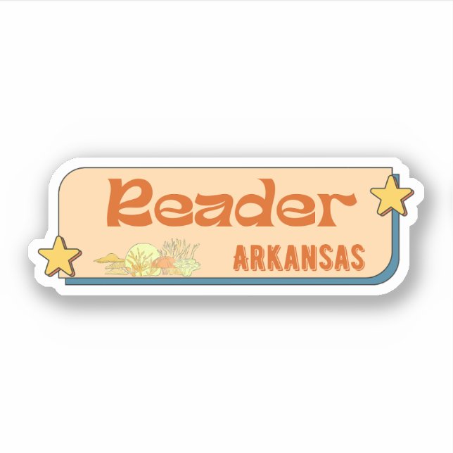 Adesivo Reader, Arkansas Sticker (Frente)