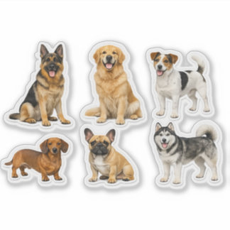 Adesivo Realistic Dog Sticker Collection – Premium Vinyl S