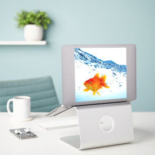 Adesivo Realistic Fish Tank Goldfish