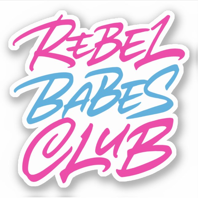 Adesivo Rebel Babes Club (Frente)