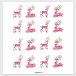 Adesivo Rebelde de Natal rosa - Papais noeis Decais de Sti