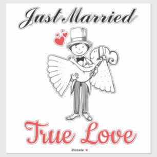 Adesivo Recem casados Bride e GrossSticker