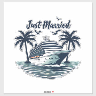 Adesivo Recem casados Cruising Summer Weding Esposa