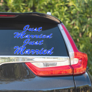 Adesivo RECEM CASADOS XL Car Stickers (2) - AZUL