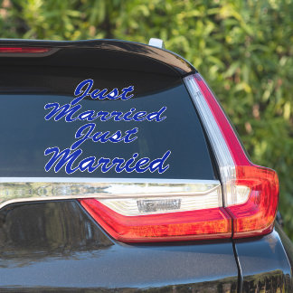 Adesivo RECEM CASADOS XL Car Stickers (2) - AZUL MEIO-NOIT