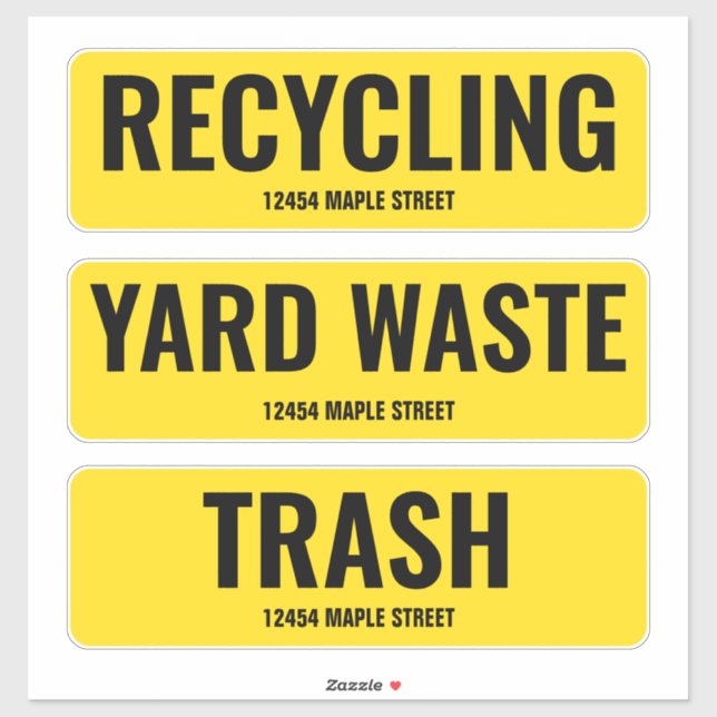 Adesivo Reciclagem Lixo do Lixo O lixo pode ser usado com  (Folha)