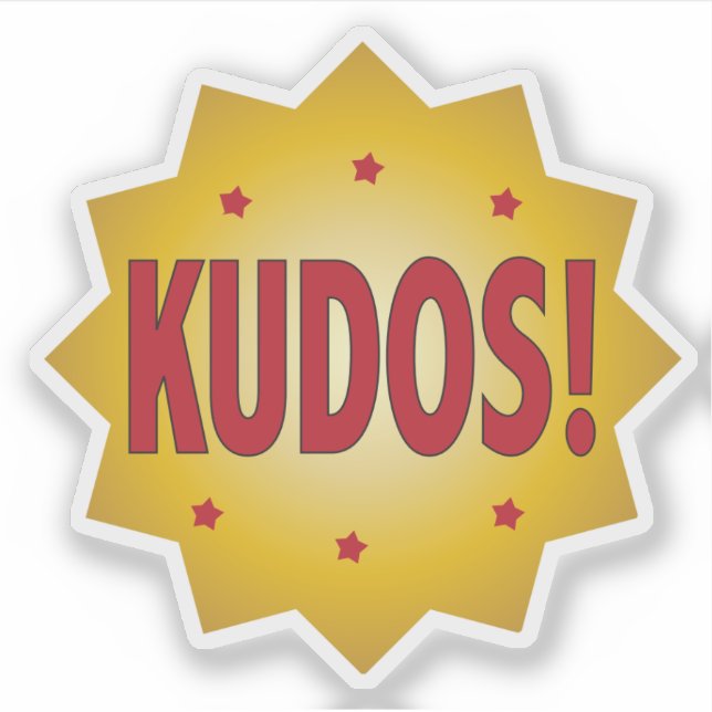 Adesivo Reconhecimento e apreciação de estrelas do KUDOS (Frente)