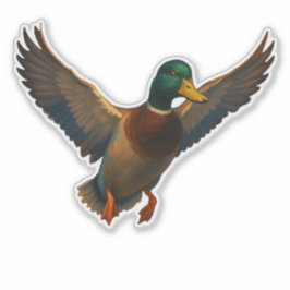 Adesivo recortado de Pato-real