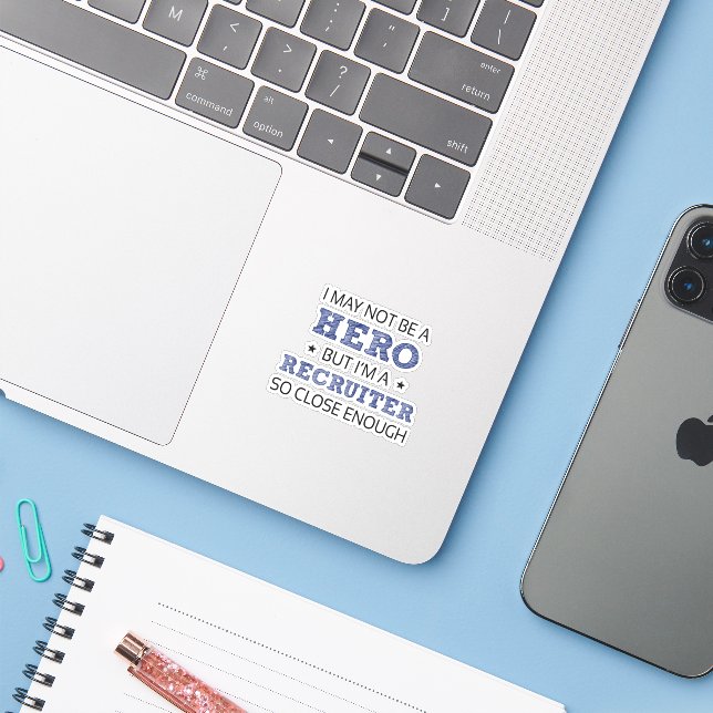 Adesivo Recrutador Humor Novelty (Notebook com iPhone)
