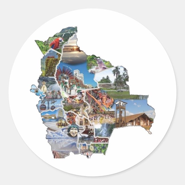 Adesivo recuerdo de Bolivia (Frente)