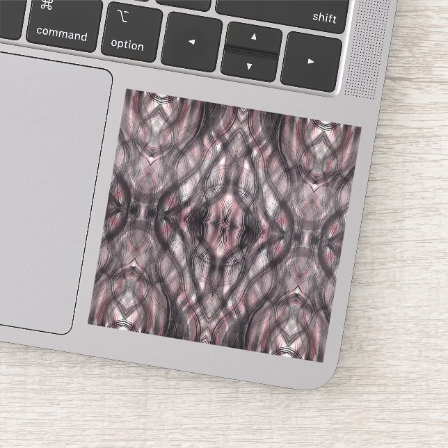 Adesivo Red Abstract Dark Crimson Black Watercolor Art (Detalhe)