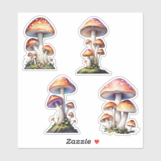 Adesivo Red Amanita Mushroom Sticker Pack