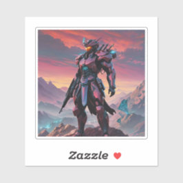 Adesivo Red Cyborg Ninja Do Norte2