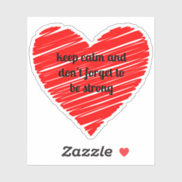 Adesivo Red Happy heart romance graphic