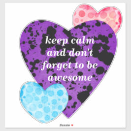 Adesivo Red heart vibrant red love