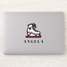 Red Ice Skating Star Skate Girl