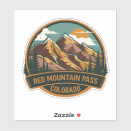 Adesivo Red Mountain Pass - Colorado