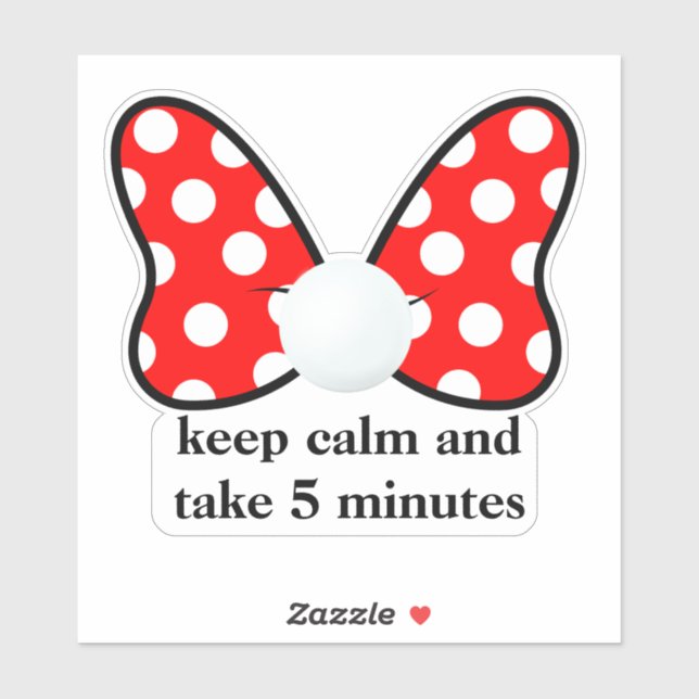 Adesivo Red polka dots vibrant Ribbon (Folha)