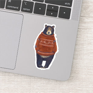 Adesivo Red Reindeer Sweater Bear