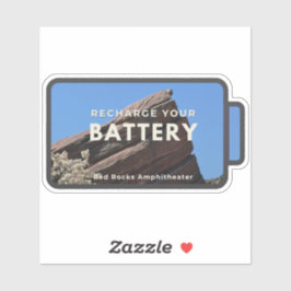 Adesivo Red Rocks Recharge Sticker