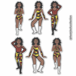 Adesivo Red Yellow Camo Silver  Dancer #1