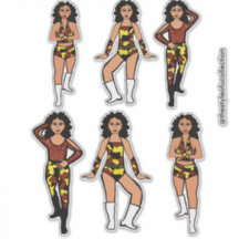 Red Yellow Camo Silver  Dancer #2