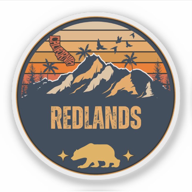 Adesivo Redlands, Califórnia (Frente)