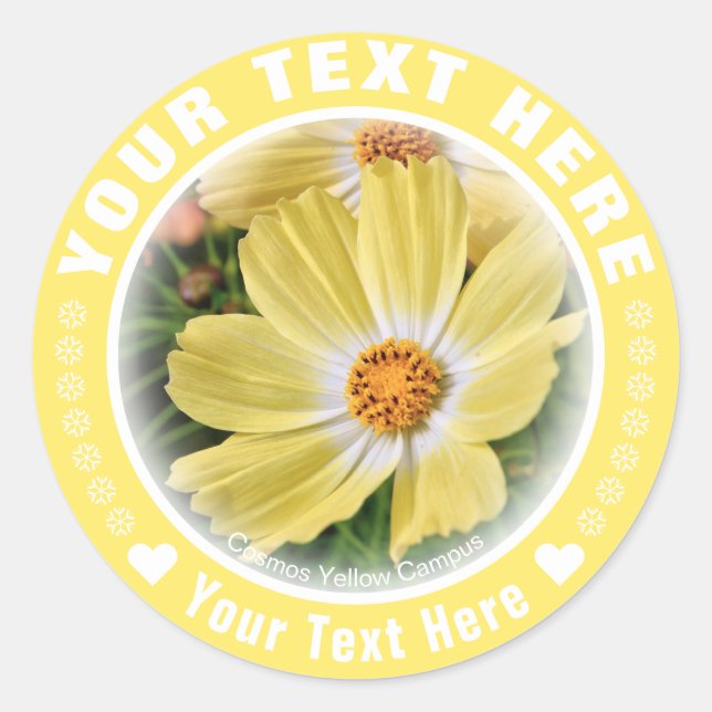 ADESIVO REDONDO コスモス (Frente)