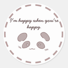 ADESIVO REDONDO パンダデザインの可愛いステッカーで贈り物に心温まるひとときを