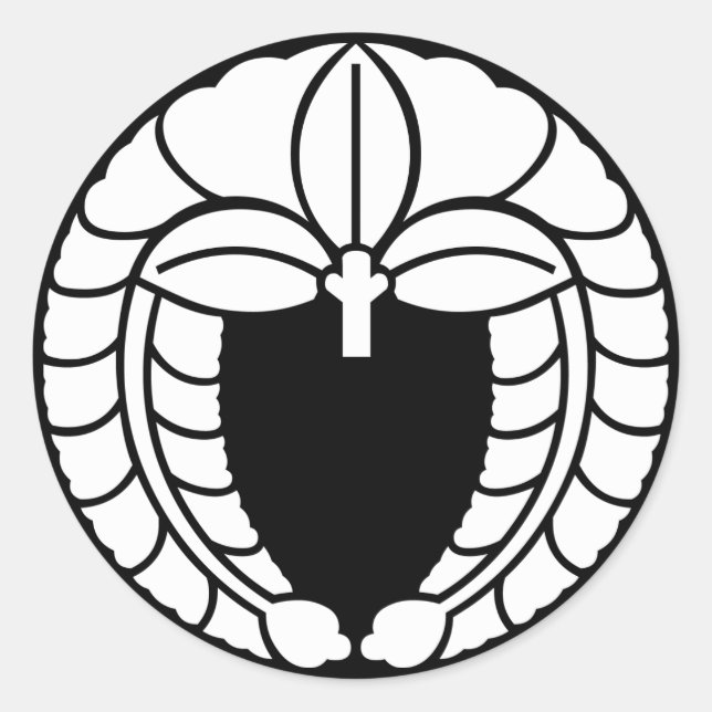 ADESIVO REDONDO 下り藤 (Frente)