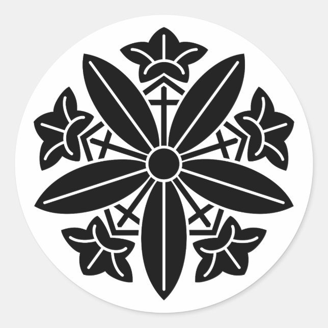 Adesivo Redondo 久 我 車 ラ ウ 竜 A 胆 A Da (Frente)