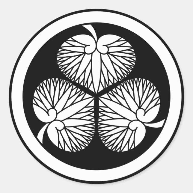 ADESIVO REDONDO 徳川葵（家康・秀忠・家光）２ (Frente)