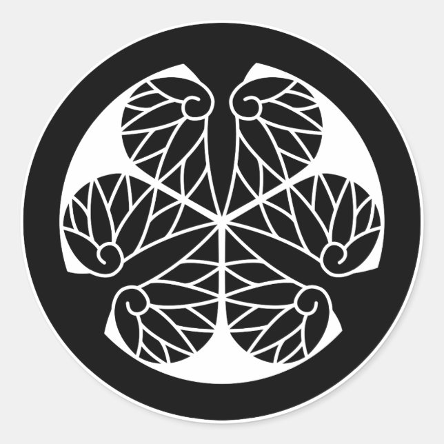 ADESIVO REDONDO 徳川葵（１３蕊） (Frente)