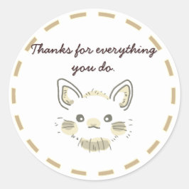 ADESIVO REDONDO 春を感じるネザーランドドワーフうさぎ