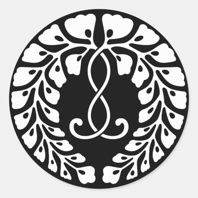 ADESIVO REDONDO 条 九 藤 (Frente)