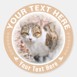 ADESIVO REDONDO 猫