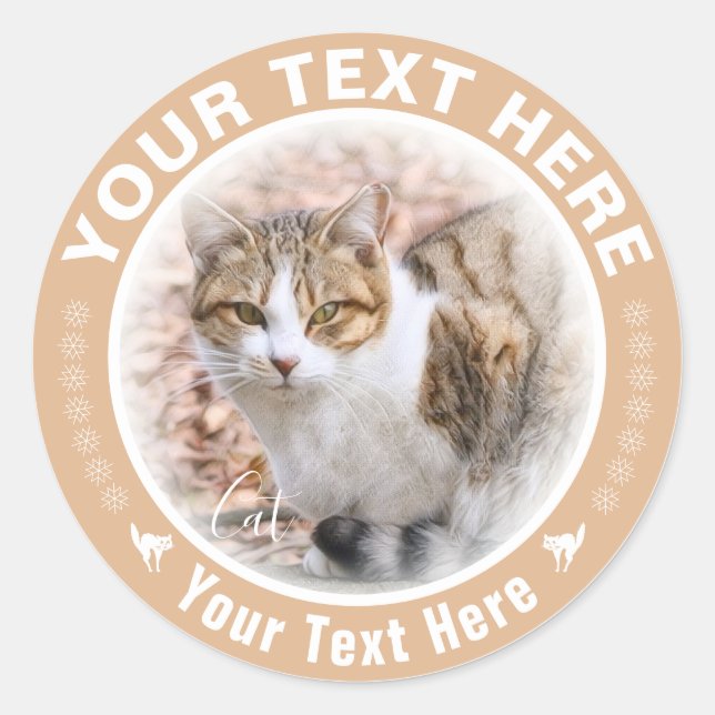 ADESIVO REDONDO 猫 (Frente)