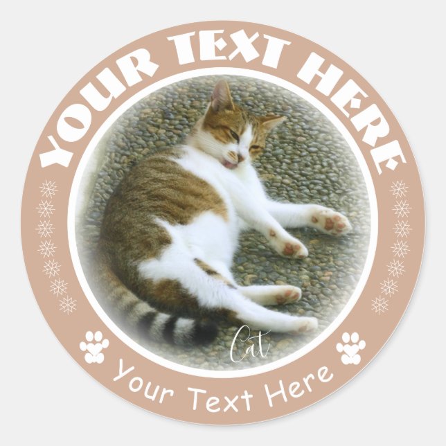 Adesivo Redondo 猫 ラ ウ ン Instル... (Frente)